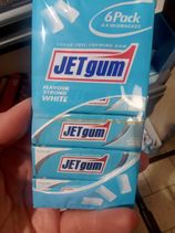 Jetgum strong white mint