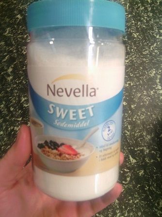 Nevella sødemiddel indeholder Aspartam