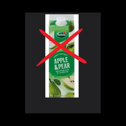 Rynkeby apple & pear med Aspartam