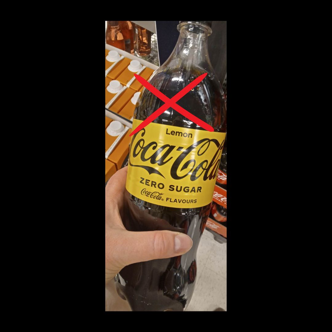 Coca Cola zero lemon indeholder Aspartam