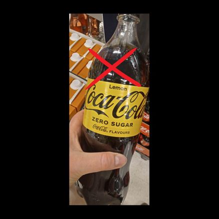 Coca Cola zero lemon indeholder Aspartam