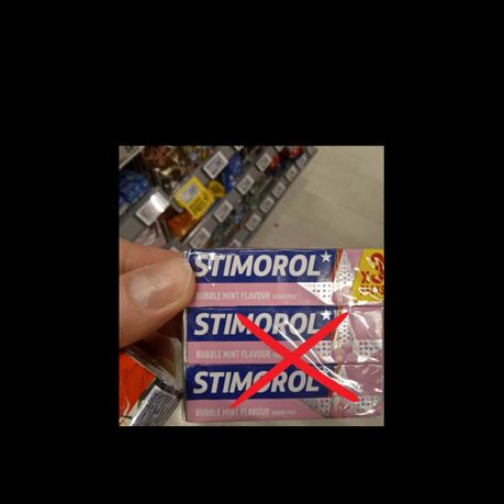 Stimorol bubble mint tyggegummi indeholder Aspartam